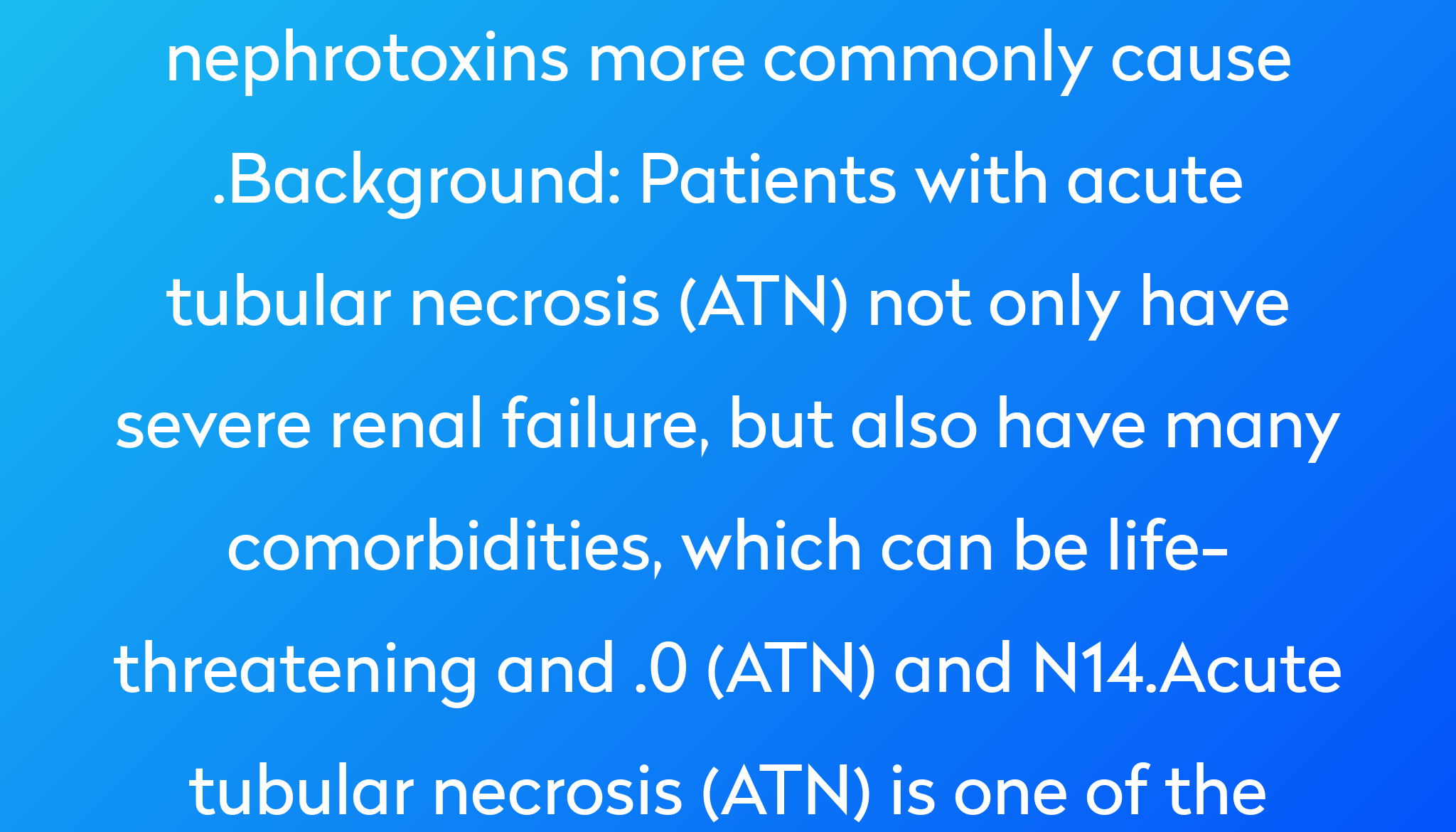 Pathology of Acute tubular injury/necrosis - Pathology Made Simple